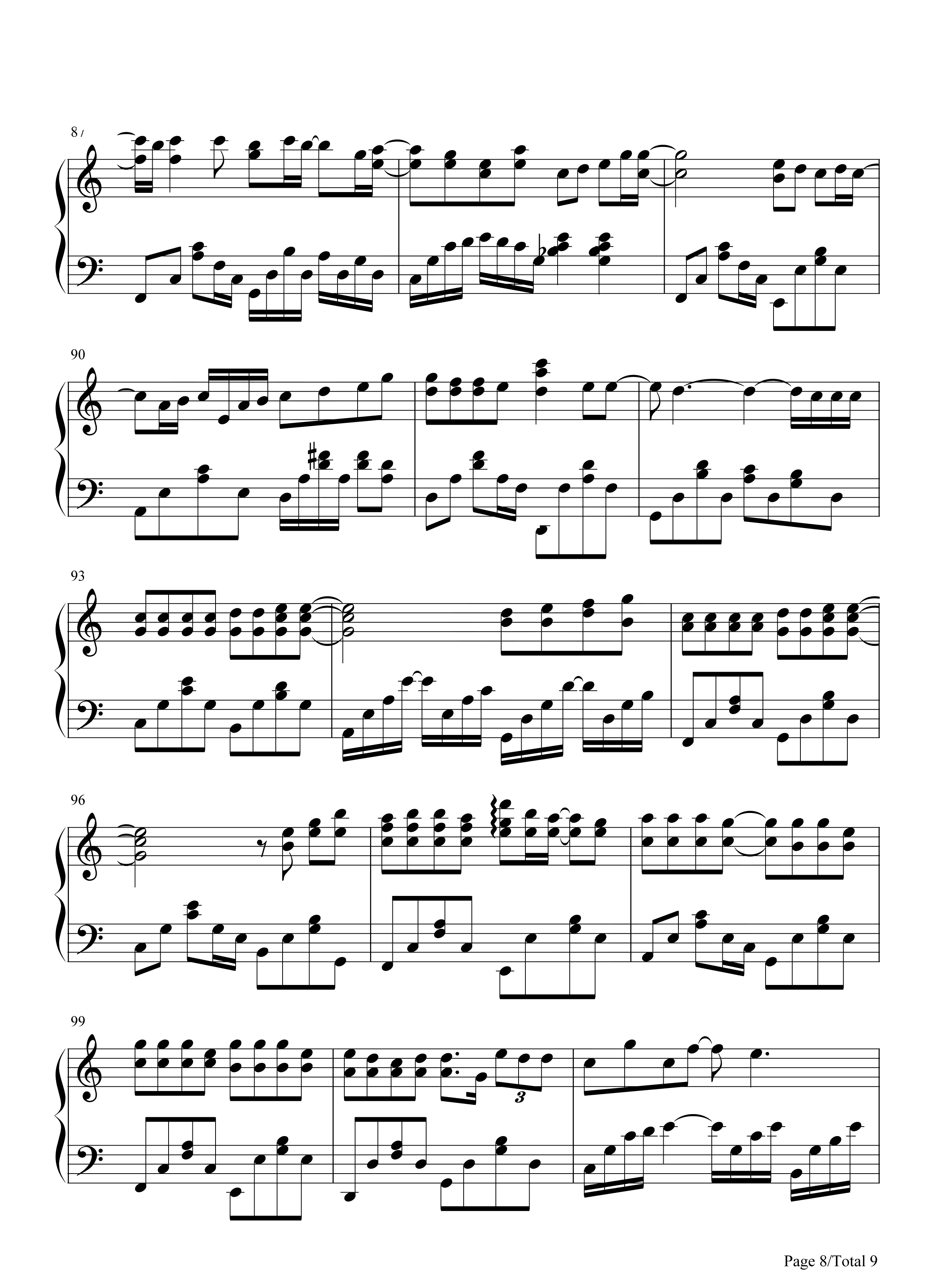 简易版《周杰伦歌曲串烧》钢琴谱 - 周杰伦C调简谱版 - 入门完整版曲谱 - 钢琴简谱