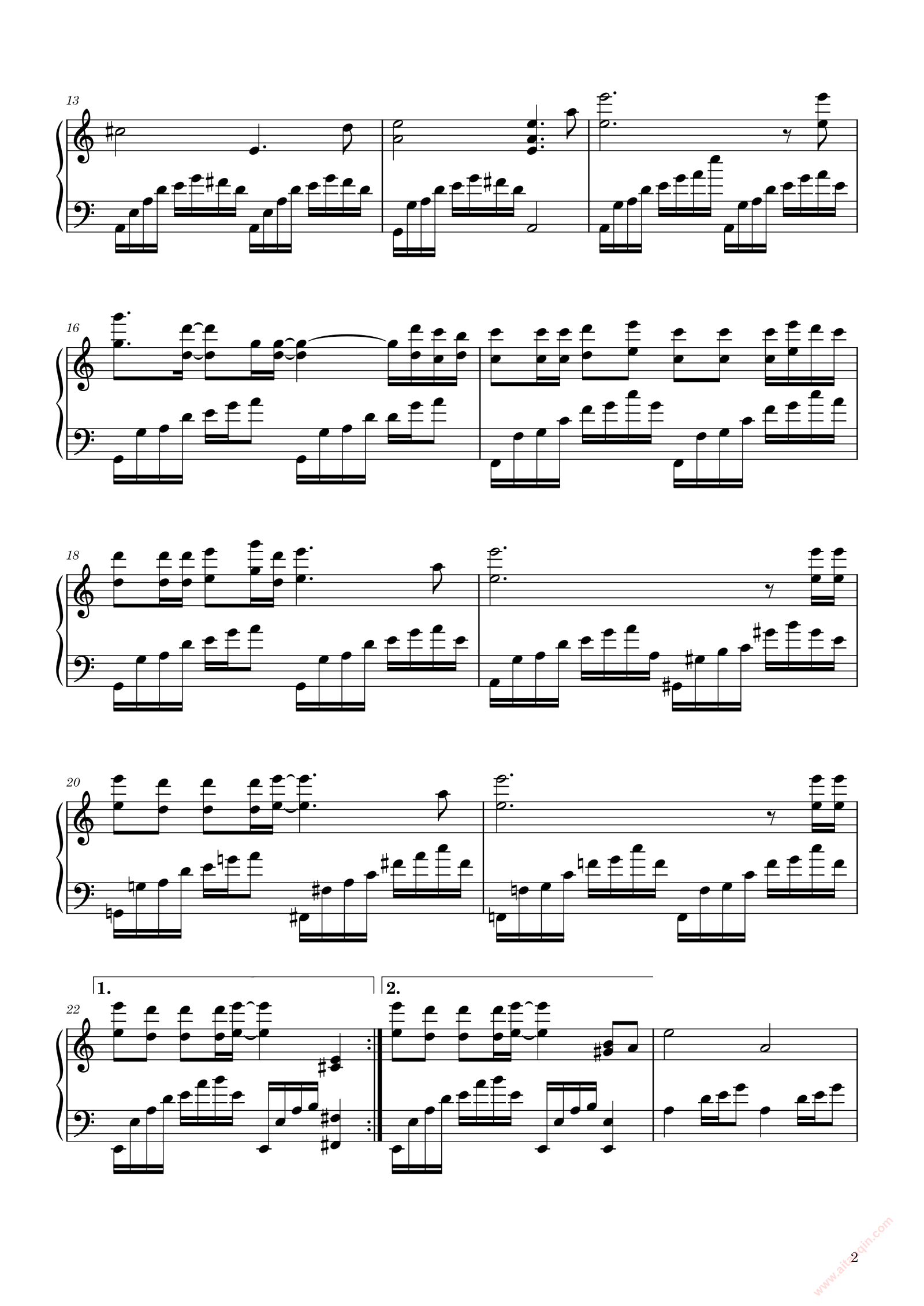 人是-流浪地球2定义主题曲-钢琴谱文件（五线谱、双手简谱、数字谱、Midi、PDF）免费下载